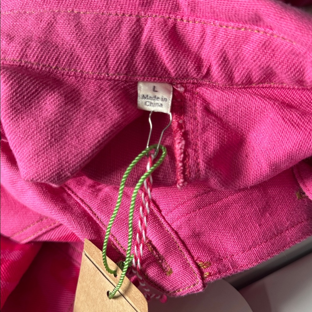 NWT Umgee Hot Pink Animal Print Button-Up Jacket - Picture 5 of 5